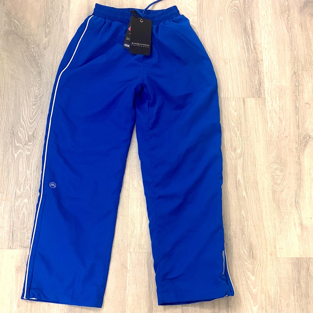 🆕 Stormtech Sz M Youth Performance, Blue Mesh-Lined Pants